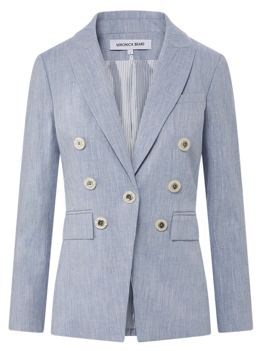 Veronica Beard Gaya Metallic Pinstripe Blazer - Picture 9 of 13